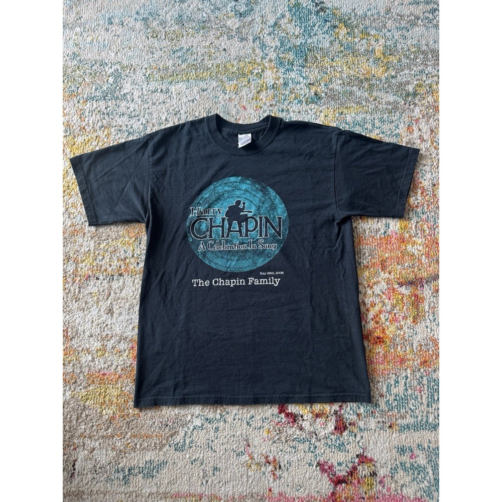 Vintage 2006 Harry Chapin A Celebration In Song Graphic Tee Black Size L